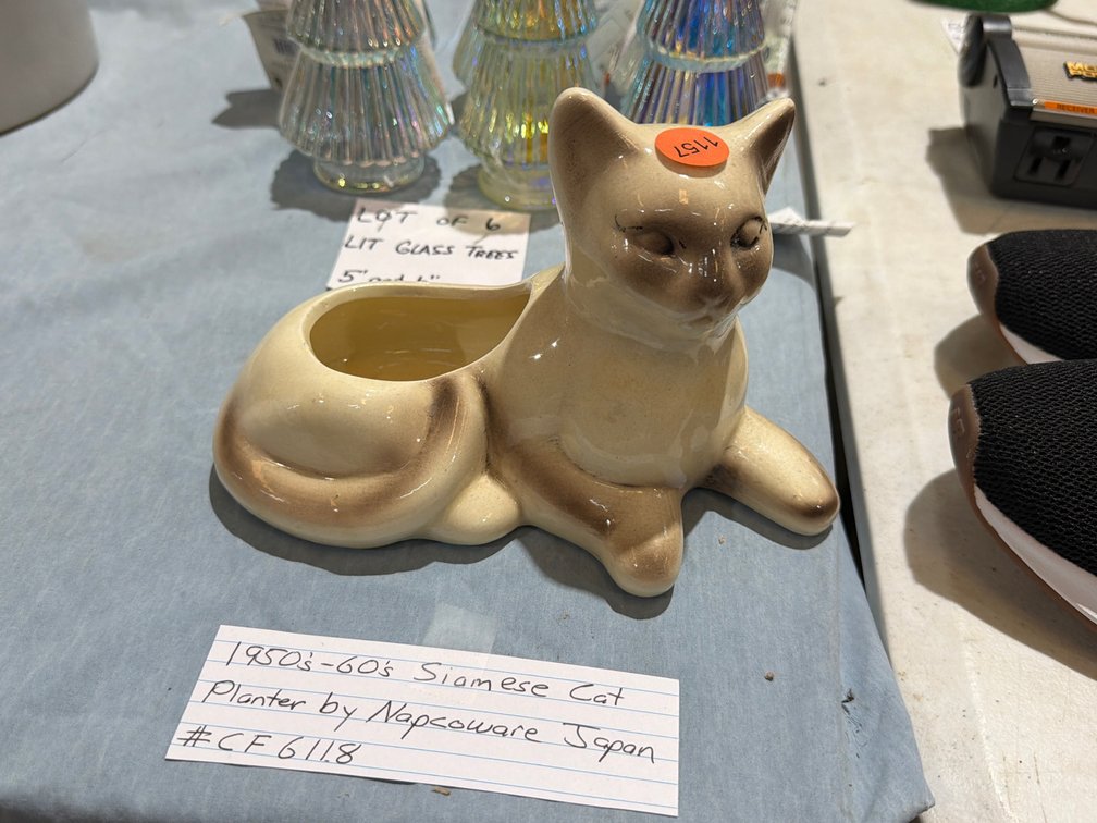 1950’S-60’S SIAMESE CAT PLANTER