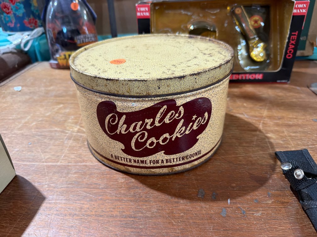 VINTAGE CHARLES COOKIE TIN