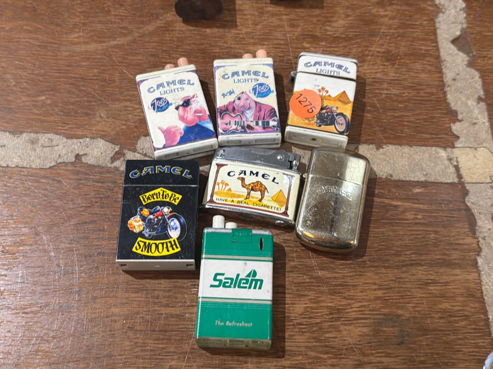 VINTAGE CAMEL AND SALEM CIGARETTE LIGHTERS