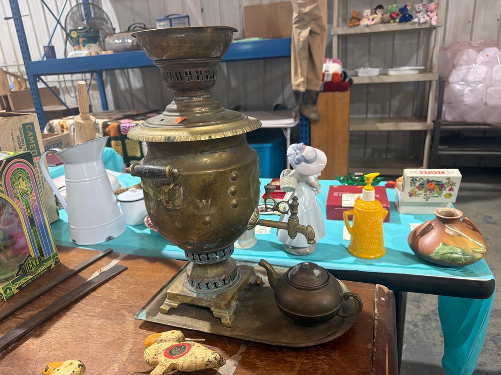 VINTAGE BRASS DISPENSER