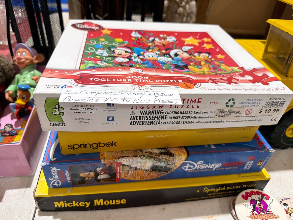 (4) COMPLETE DISNEY JIGSAW PUZZLES