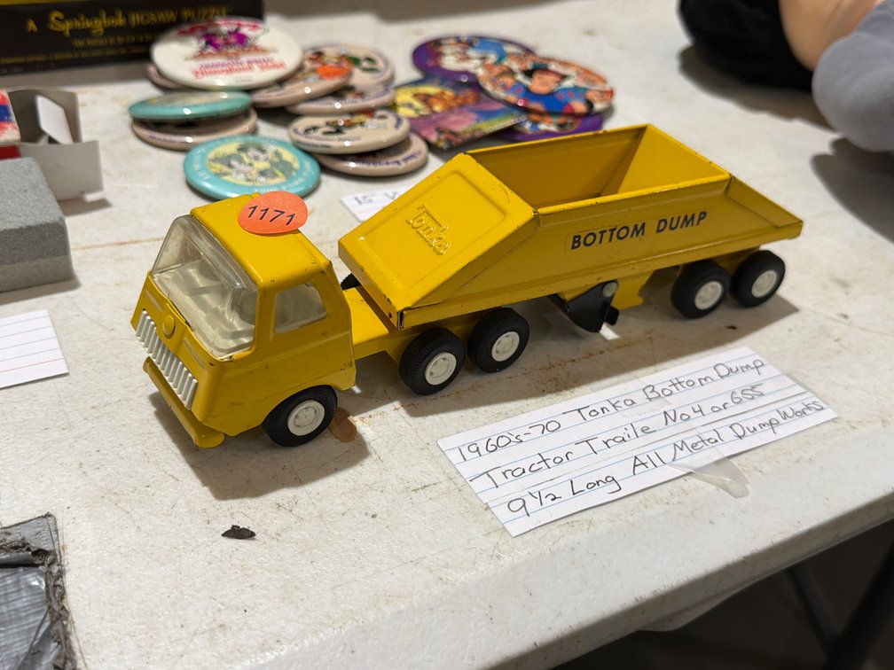 1960’S-70’S TONKA BOTTOM DUMP TRACTOR TRAILER NO 4 OR 655
