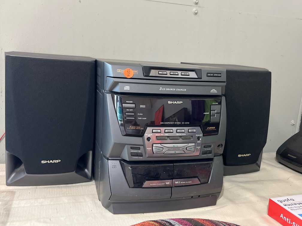 SHARP CD, TAPE, TUNER