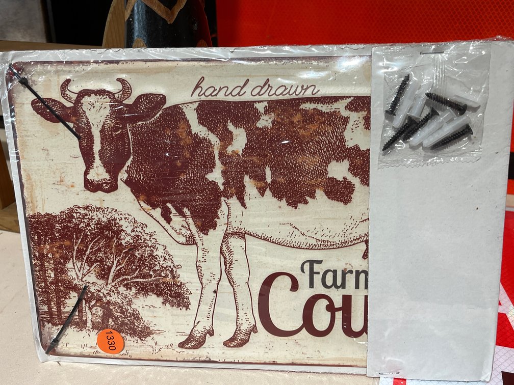 FARM COW SIGN
