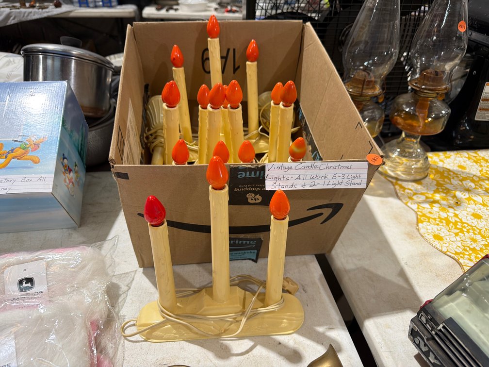 VINTAGE CANDLE CHRISTMAS LIGHTS