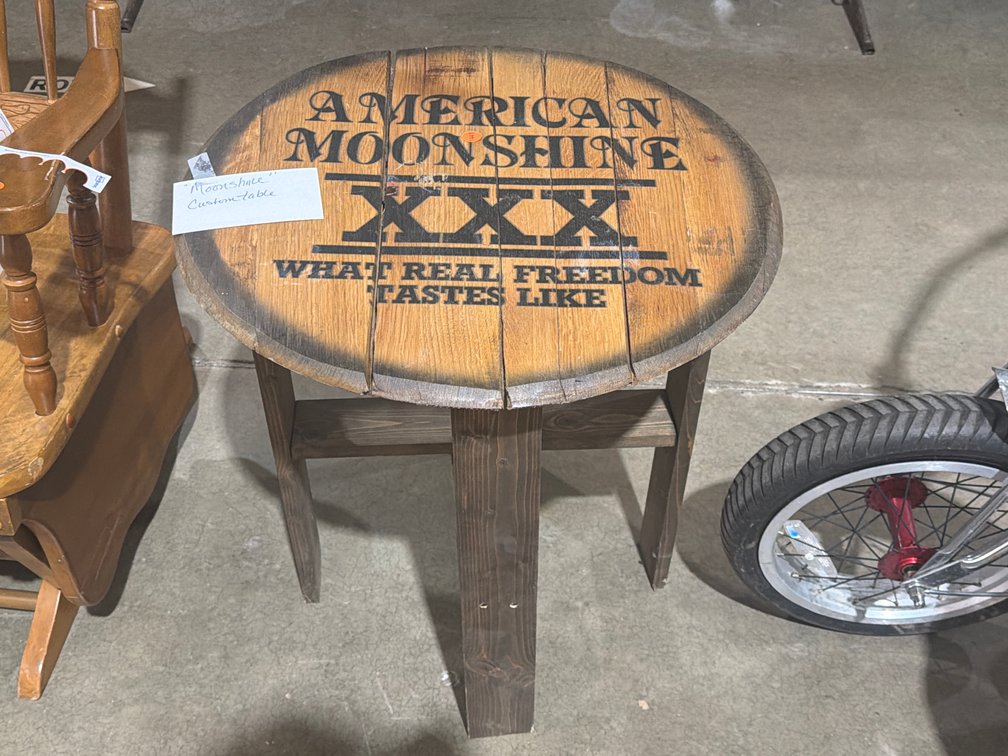 CUSTOM MOONSHINE TABLE