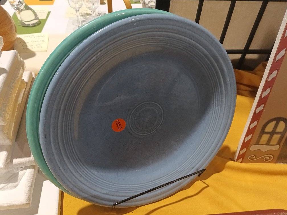 (2) VINTAGE FIESTA PLATES