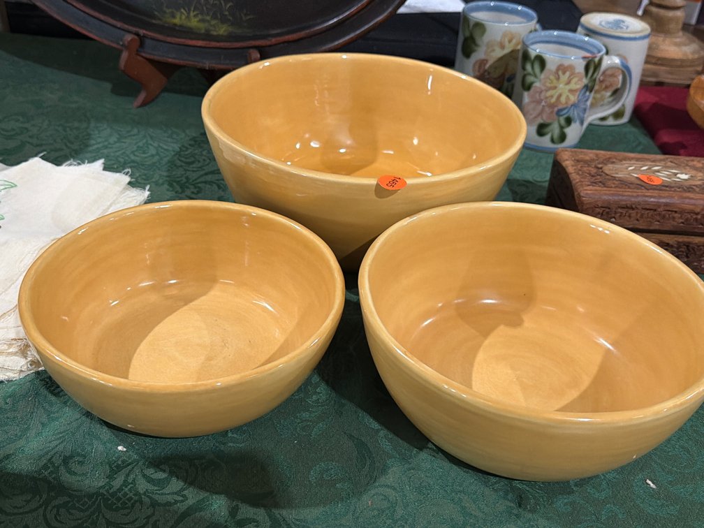 (3) POTTERY BARN BOWLS