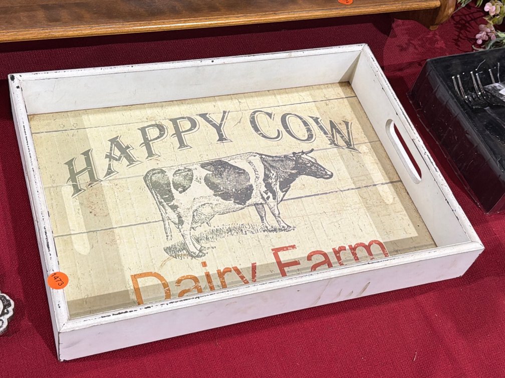 HAPPY COW DAIRY FARM SERVING TRAY