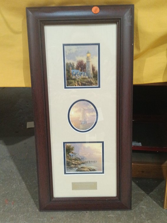 THOMAS KINKADE THE SEA OF TRANQUILITY FRAMED PRINTS