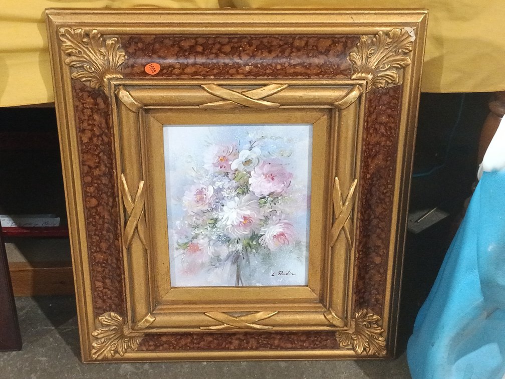 VINTAGE STILL LIFE FLOWERS PRINT