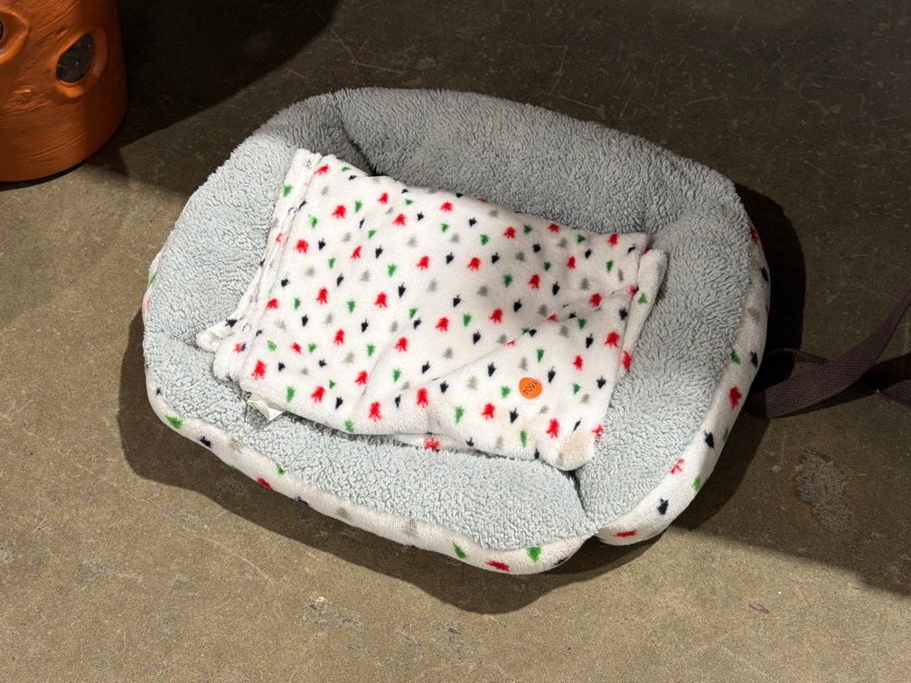 SMALL PET BED, CHRISTMAS TREE BLANKET