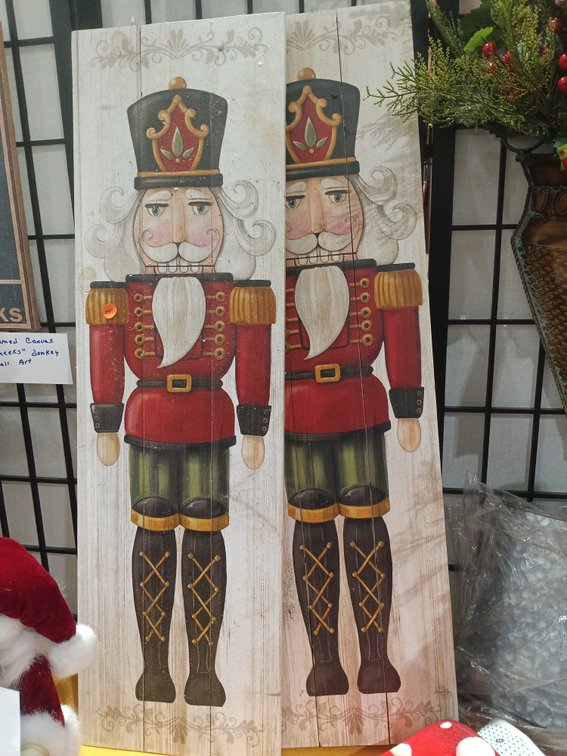 (2) WALL HANGING NUT CRACKERS