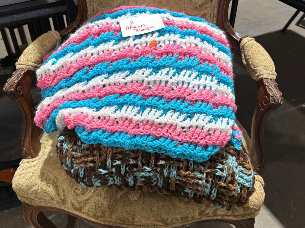 (2) AFGHAN BLANKETS