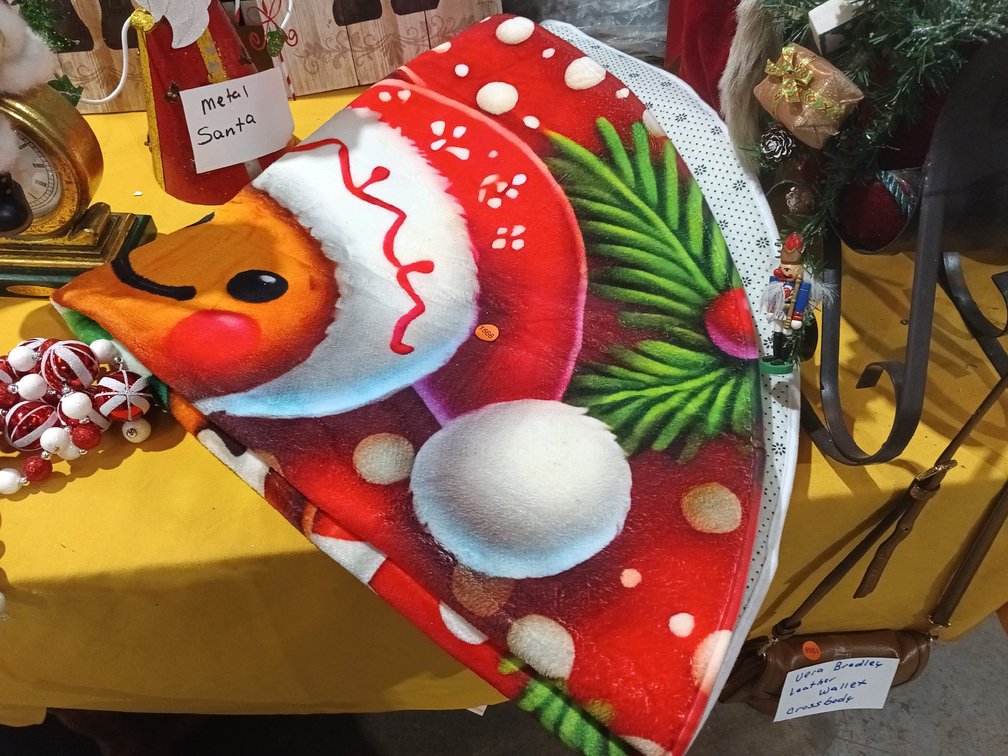 GINGER BREAD ROUND CHRISTMAS RUG