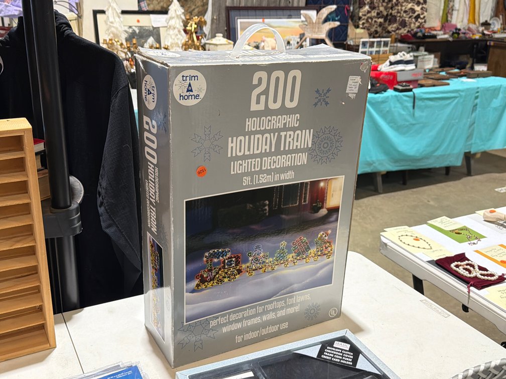 200 HOLOGRAPHIC HOLIDAY TRAIN LIGHTED DECORATION