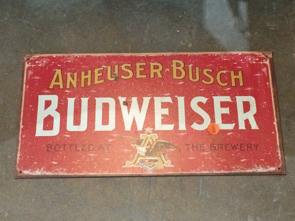 BUD WISER METAL SIGN