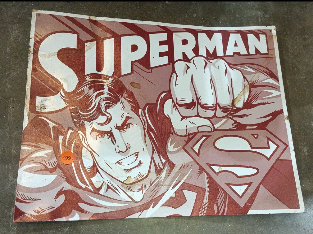 SUPERMAN METAL SIGN