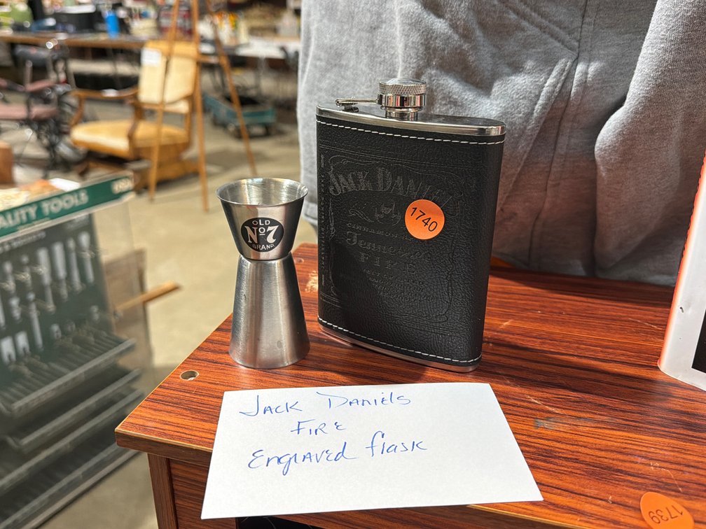 JACK DANIEL’S FIRE ENGRAVED FLASK