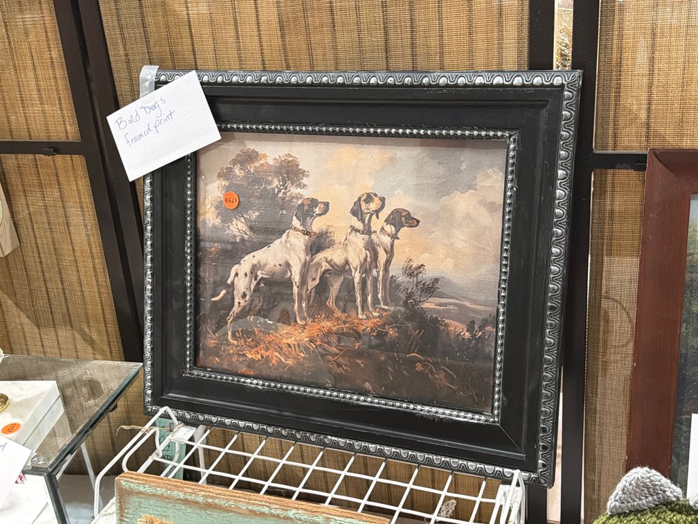 BIRD DOGS FRAMED PRINT