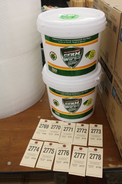 (2) Tubs Antibacterial Germ Wipes