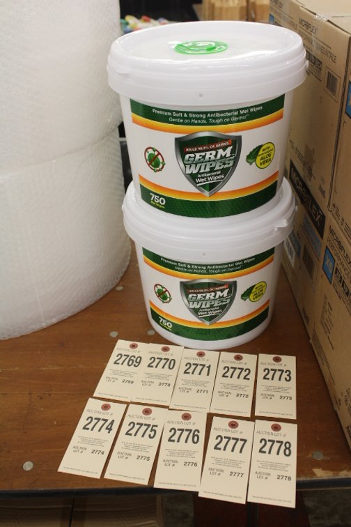 (2) Tubs Antibacterial Germ Wipes
