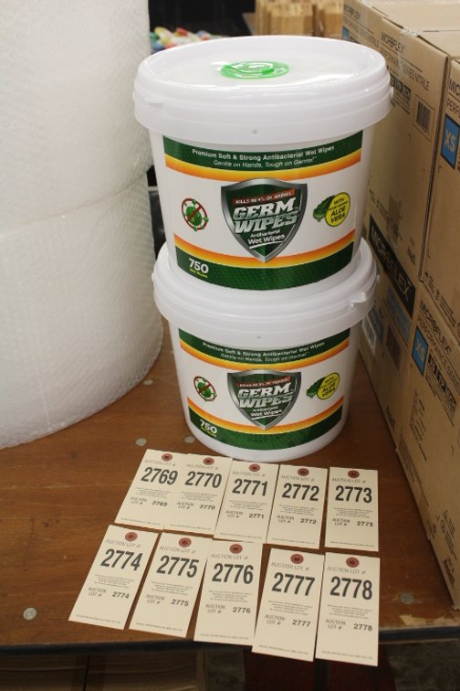 (2) Tubs Antibacterial Germ Wipes