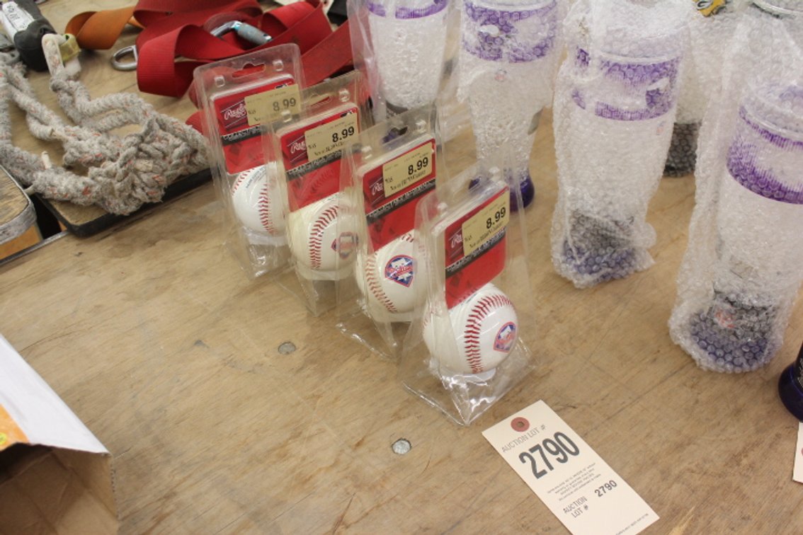 (4) Rawlings Phillies Baseballs