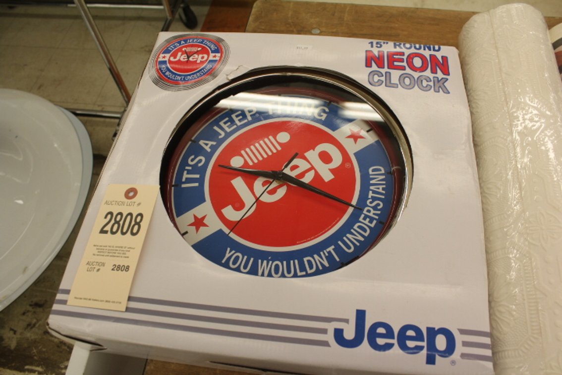 15" Jeep Neon Clock