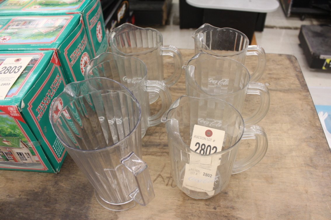 Coke & Regular Plastic Pitchers