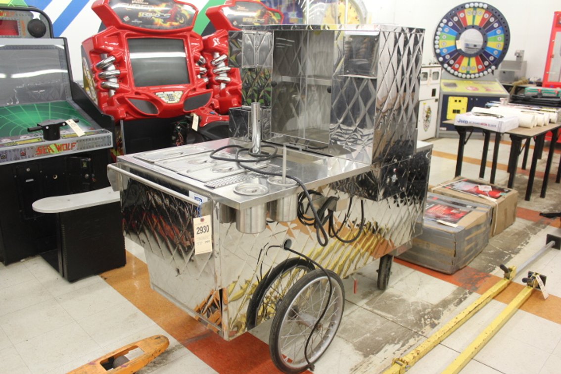 Custom Stainless Hot Dog Cart