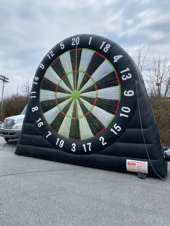 16 ft Large Soccer Kick Inflatable.