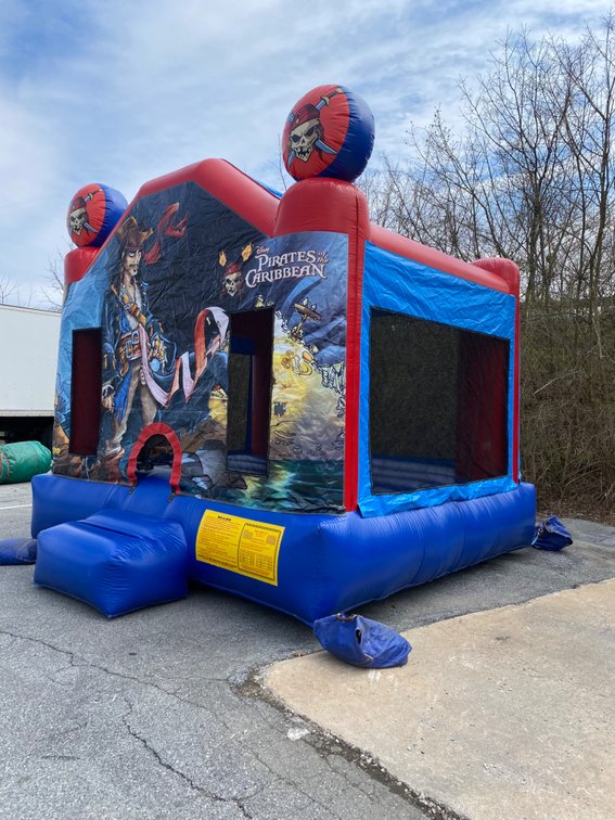 Ninja Jump Inflatable Moon Bounce.