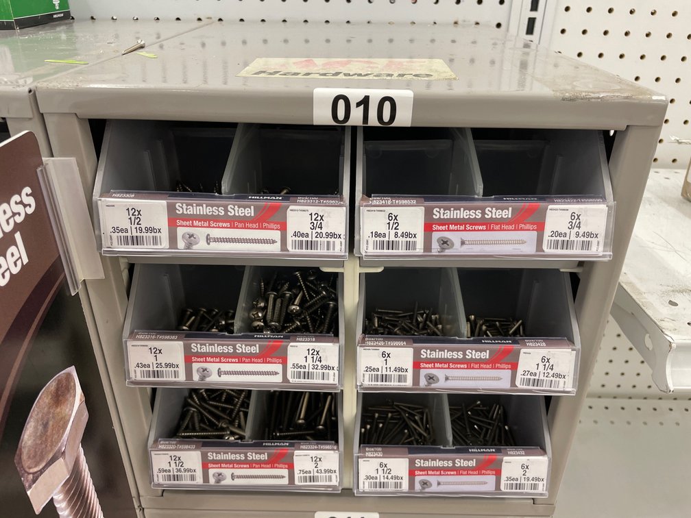 Metal Box Assorted Screws