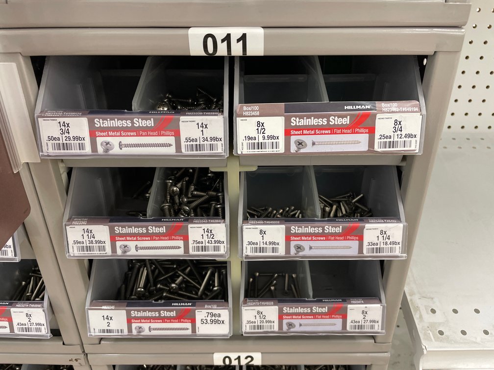 Metal Box Assorted Screws 