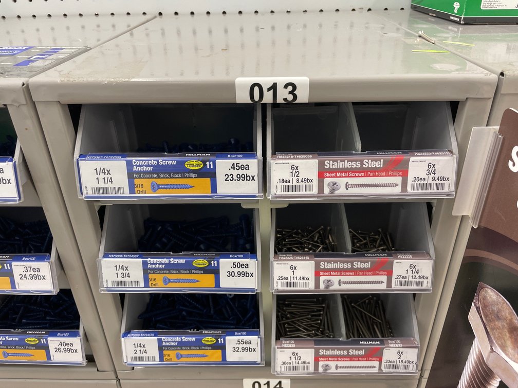 Metal Box With Screws