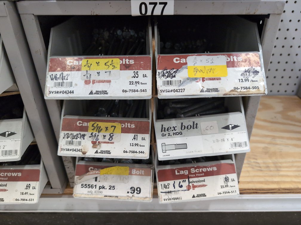 6-Drawer Bolt Bin 