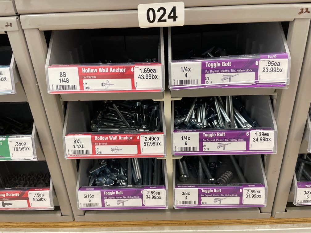 Metal Box Hollow Wall Anchor Toggle Bolt