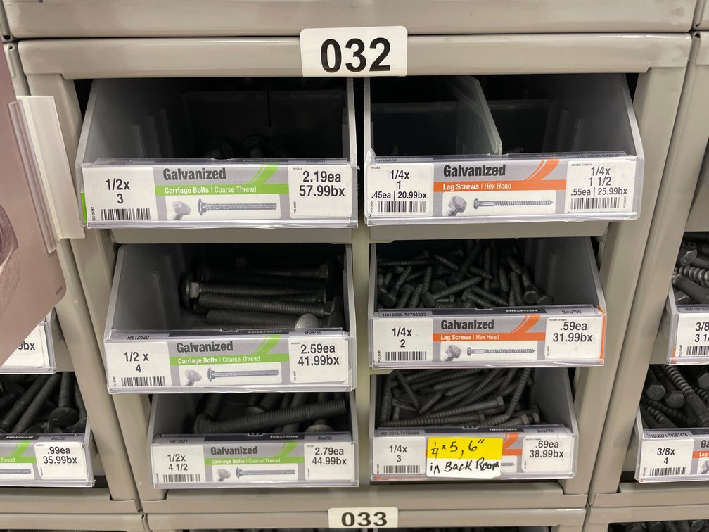 Metal Box Assorted Bolts & Screws