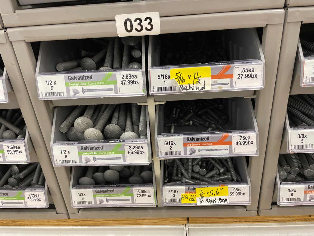 Metal Box Bolts & Screws