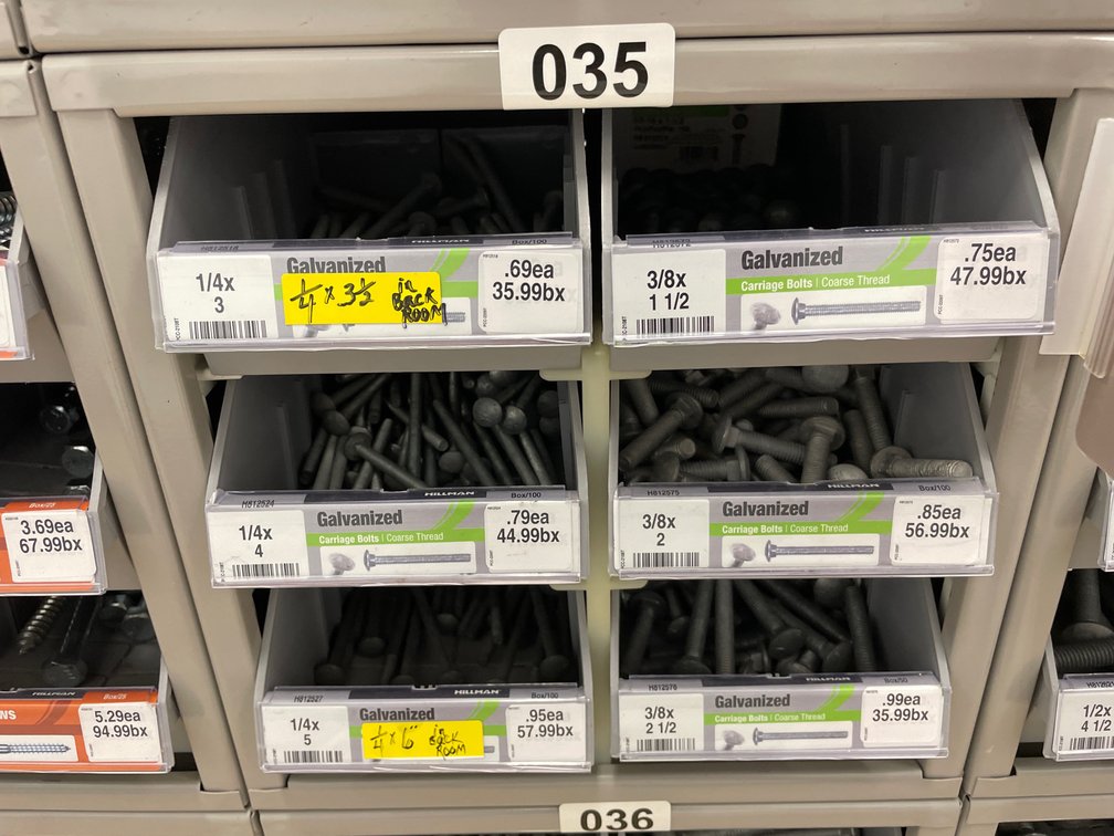 Metal Box Assorted Bolts