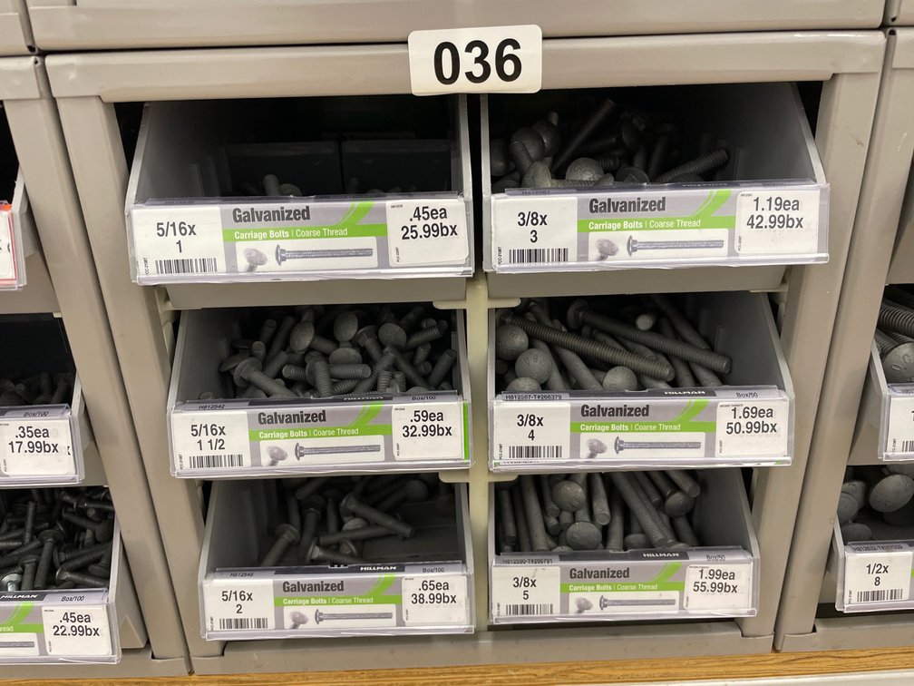 Metal Box Assorted Bolts
