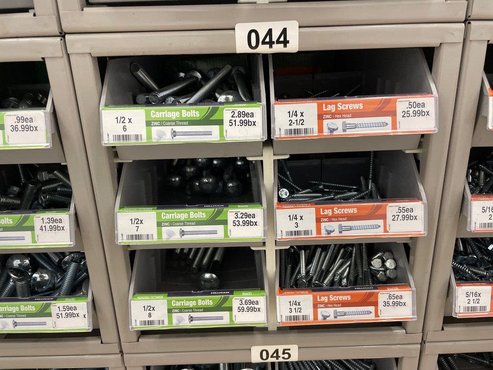 Metal Box Lag Screws & Bolts