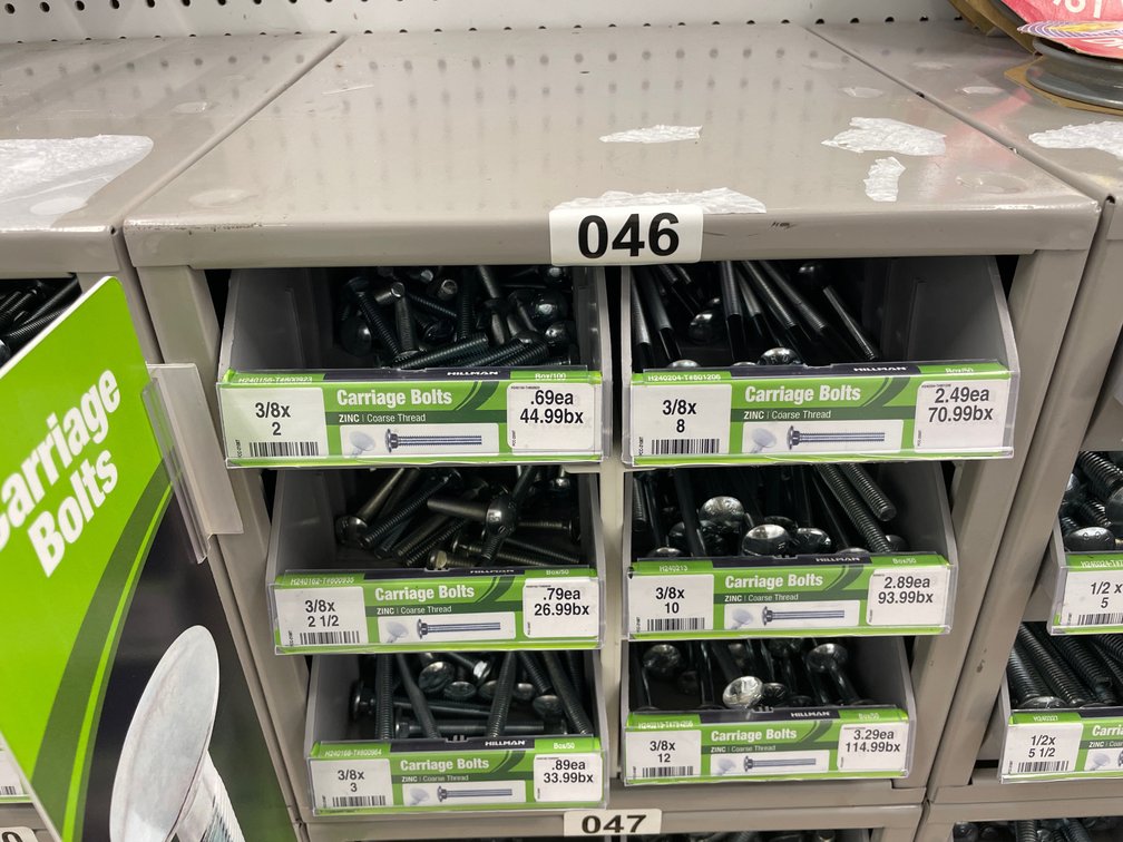 Metal Box Carriage Bolts