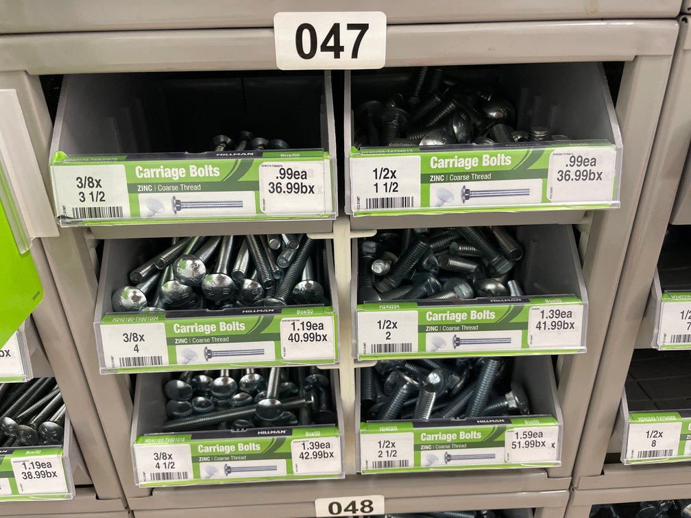 Metal Box Carriage Bolts