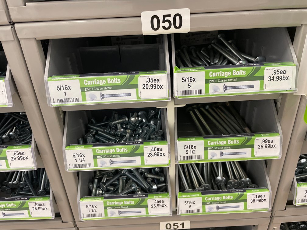 Metal Box Carriage Bolts