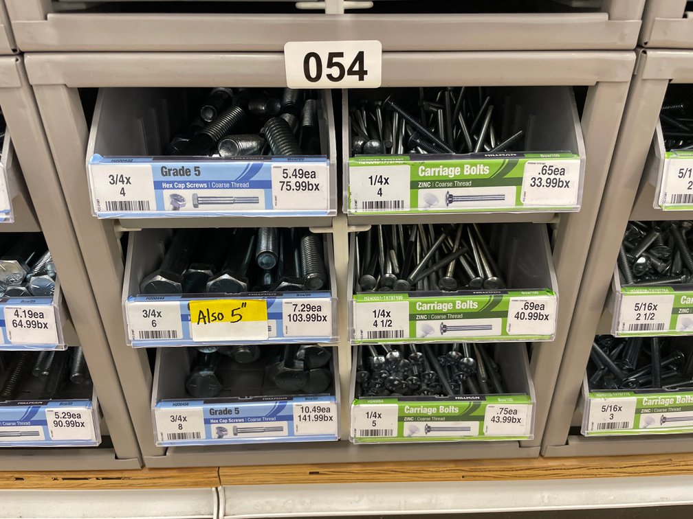 Metal Box Assorted Bolts & Screws