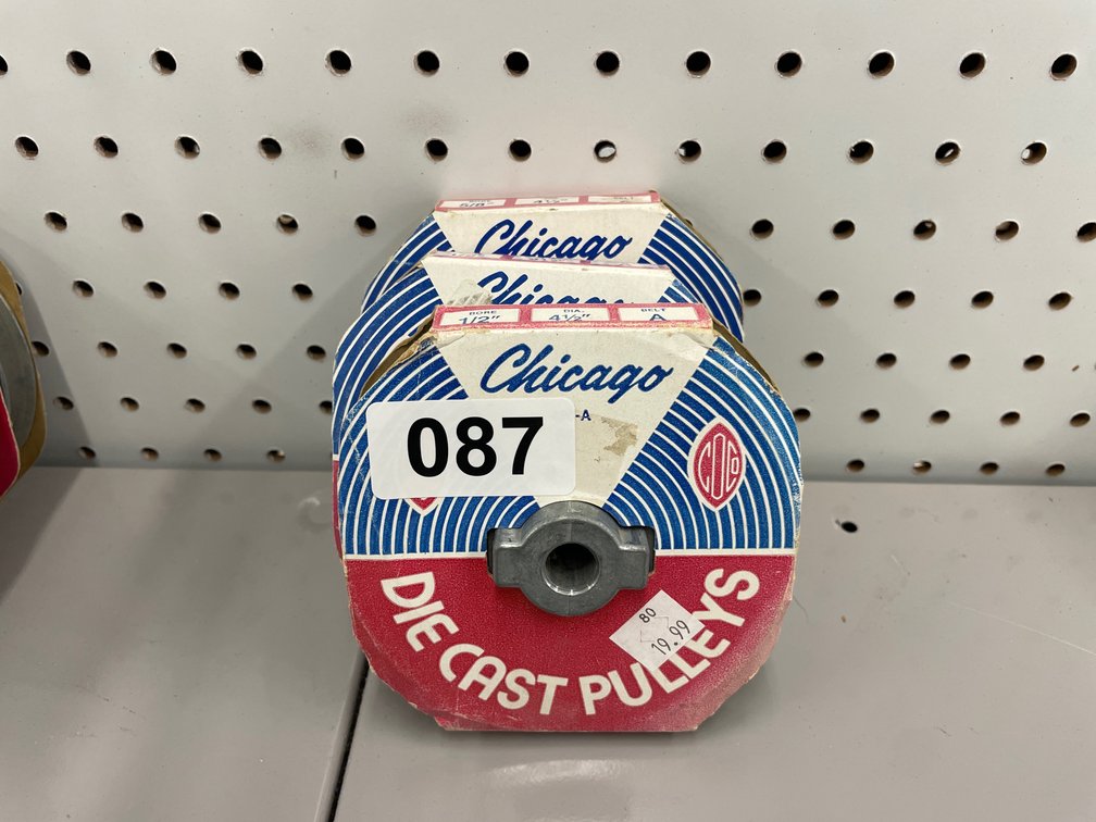 (3) Pulleys 1/2” Bore