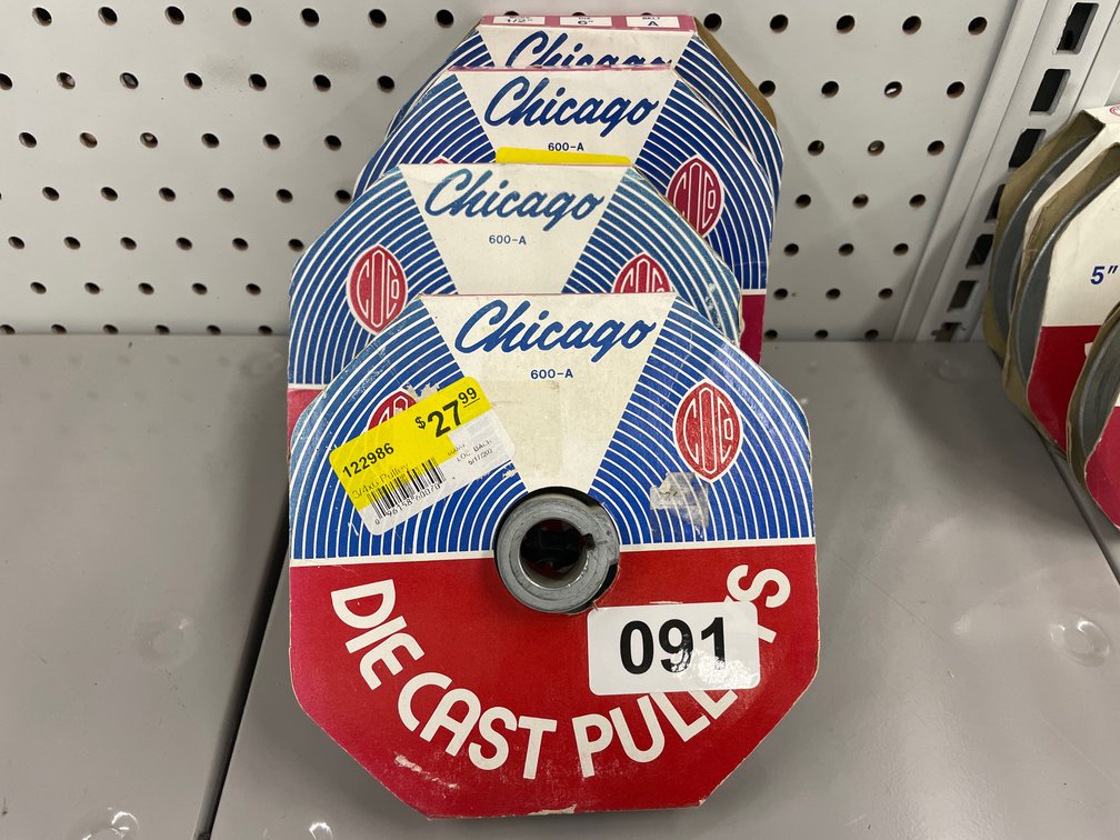 (4) Pulley 3/4” Bore