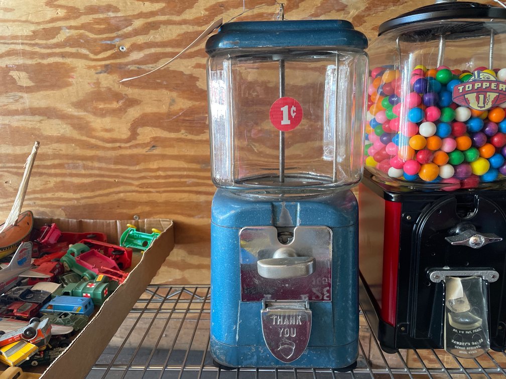 Blue Bubble Gum Machine